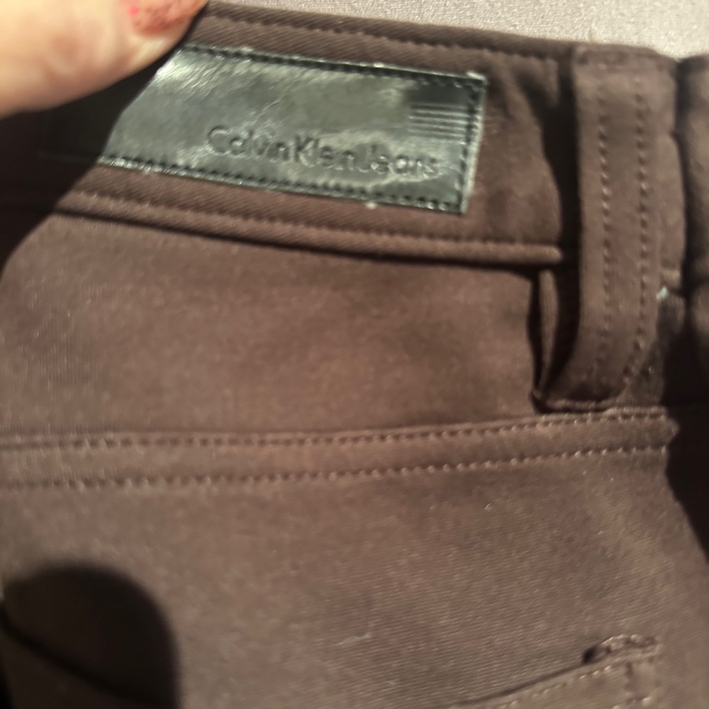 Calvin Klein Jeans Brown Stretch Skinny Pants Size 10 - Picture 5 of 7